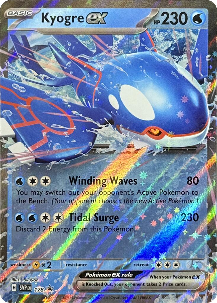 Kyogre ex (178) [Scarlet & Violet: Black Star Promos] | Black Swamp Games