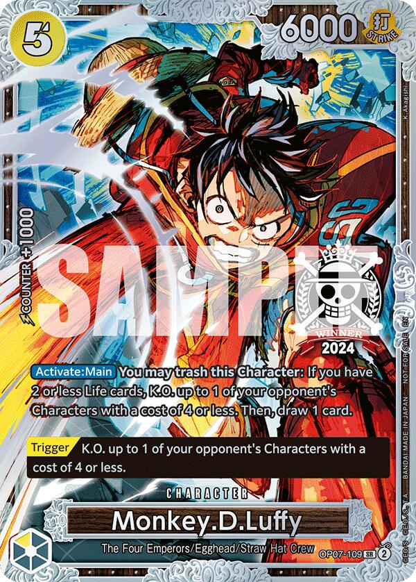 Monkey.D.Luffy (Championship 2024 World Final 2nd Place) [One Piece Promotion Cards] | Black Swamp Games