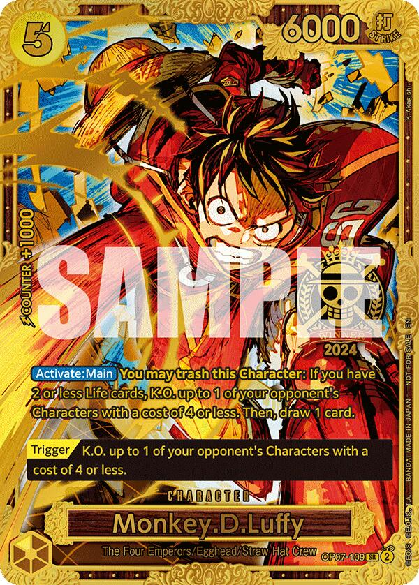 Monkey.D.Luffy (Championship 2024 World Final 1st Place) [One Piece Promotion Cards] | Black Swamp Games