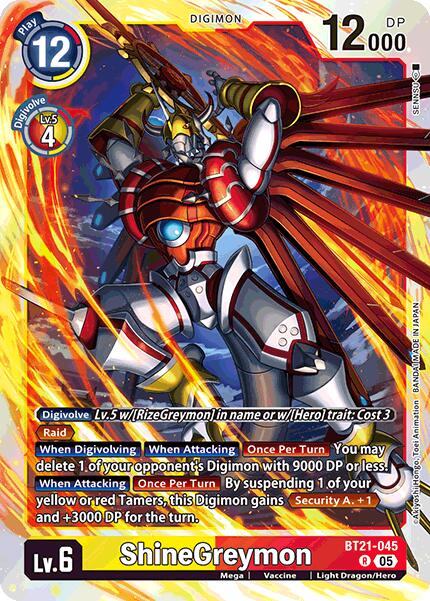 ShineGreymon [BT21-045] [World Convergence] | Black Swamp Games