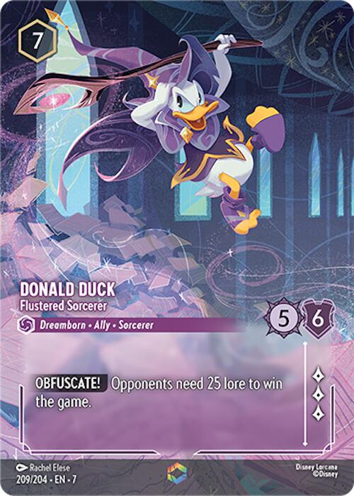 Donald Duck - Flustered Sorcerer (Enchanted) (209/204) [Archazia's Island] | Black Swamp Games