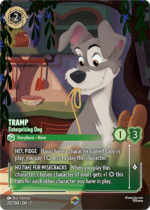 Tramp - Enterprising Dog (Enchanted) (212/204) [Archazia's Island] | Black Swamp Games