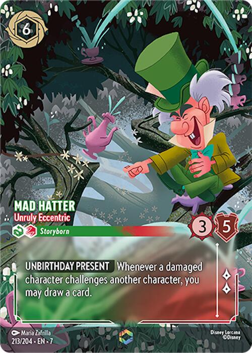Mad Hatter - Unruly Eccentric (Enchanted) (213/204) [Archazia's Island] | Black Swamp Games
