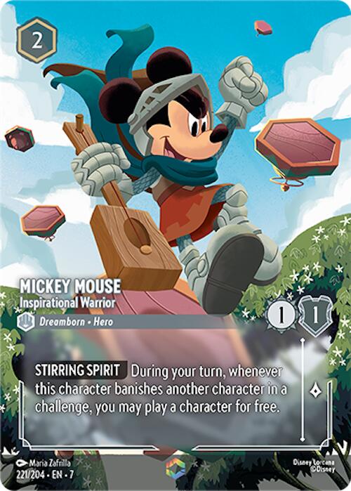 Mickey Mouse - Inspirational Warrior (Enchanted) (221/204) [Archazia's Island] | Black Swamp Games