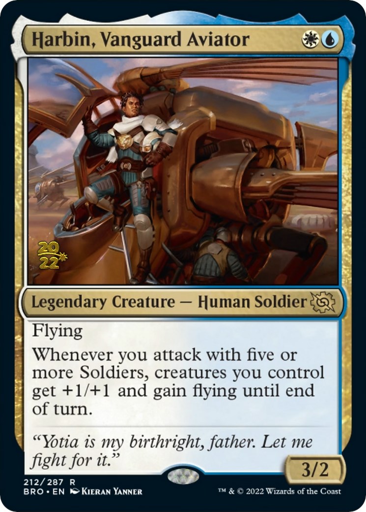 Harbin, Vanguard Aviator [The Brothers' War Prerelease Promos] | Black Swamp Games