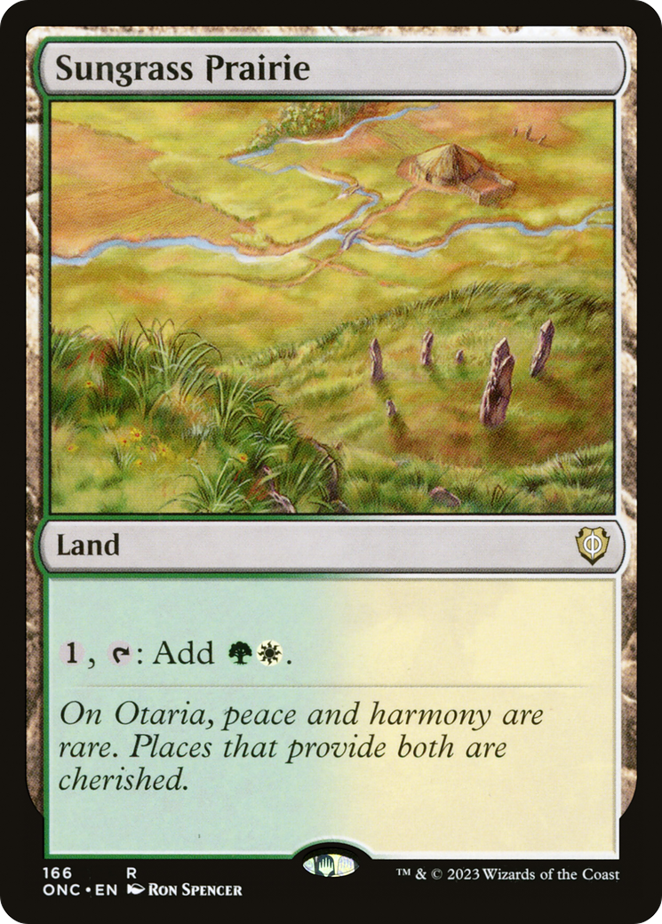 Sungrass Prairie [Phyrexia: All Will Be One Commander] | Black Swamp Games