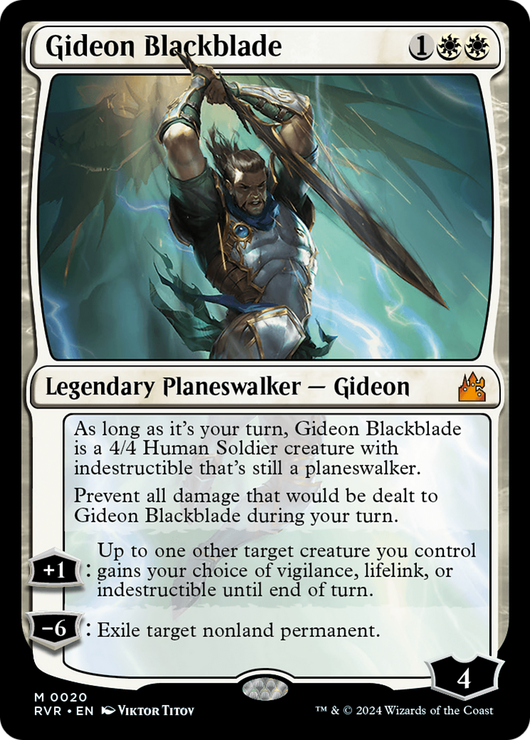 Gideon Blackblade [Ravnica Remastered] | Black Swamp Games