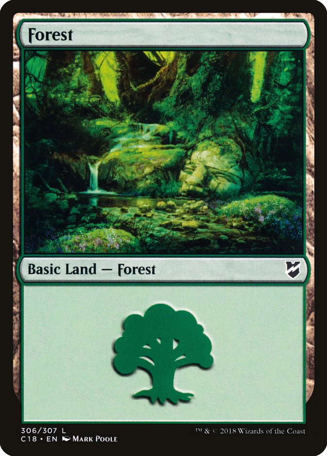 Forest (306) [Commander 2018] | Black Swamp Games