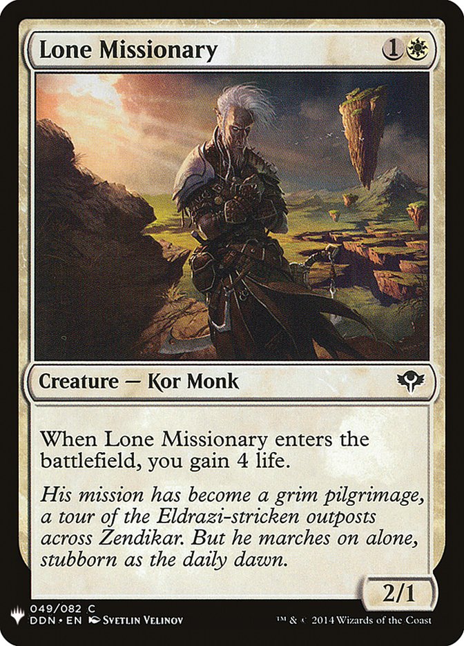 Lone Missionary [Mystery Booster] | Black Swamp Games