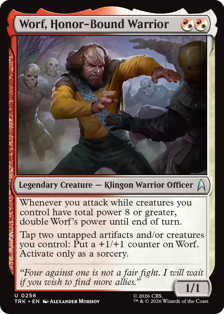 Worf, Honor-Bound Warrior [Star Trek] | Black Swamp Games