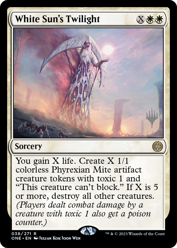 White Sun's Twilight (Promo Pack) [Phyrexia: All Will Be One Promos] | Black Swamp Games