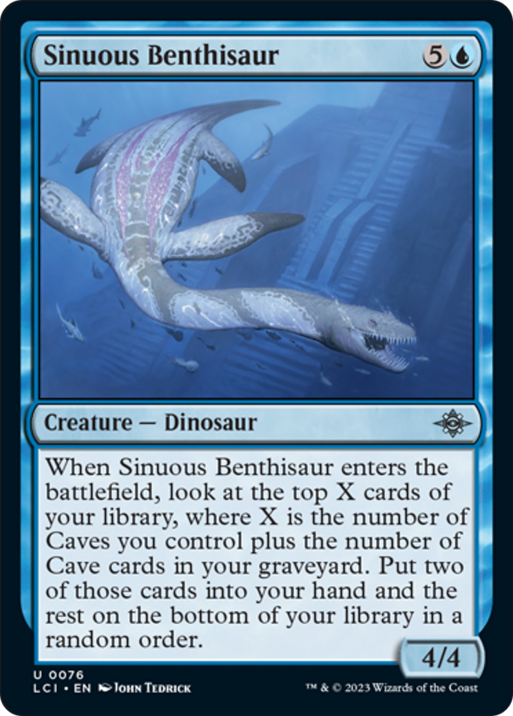 Sinuous Benthisaur [The Lost Caverns of Ixalan] | Black Swamp Games