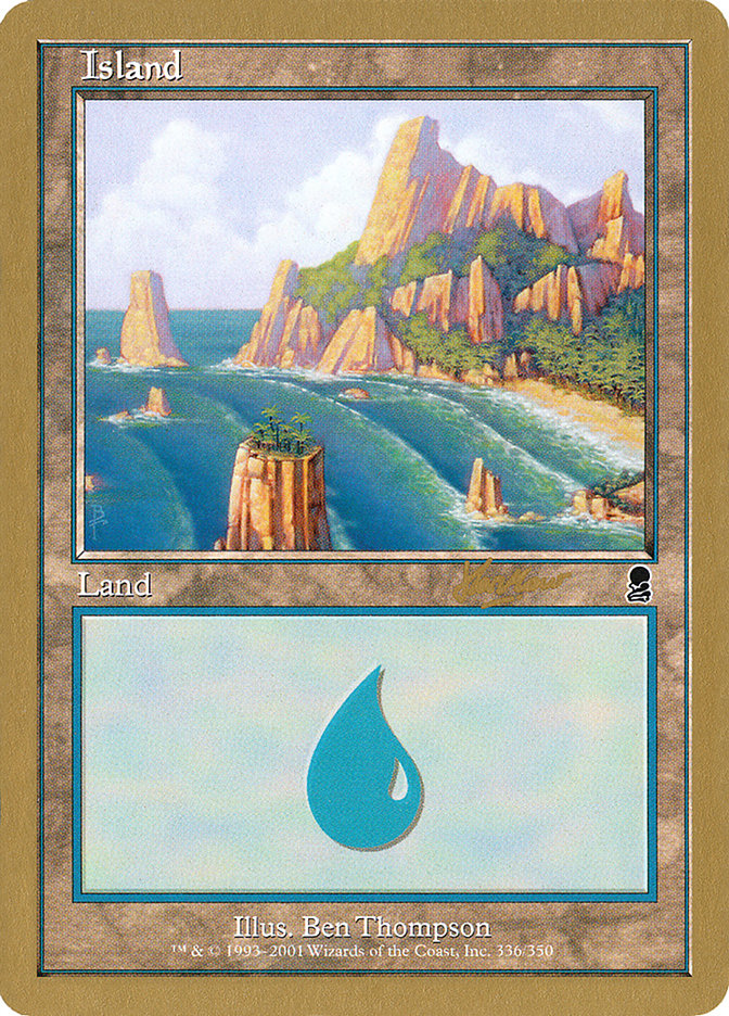 Island (shh336a) (Sim Han How) [World Championship Decks 2002] | Black Swamp Games