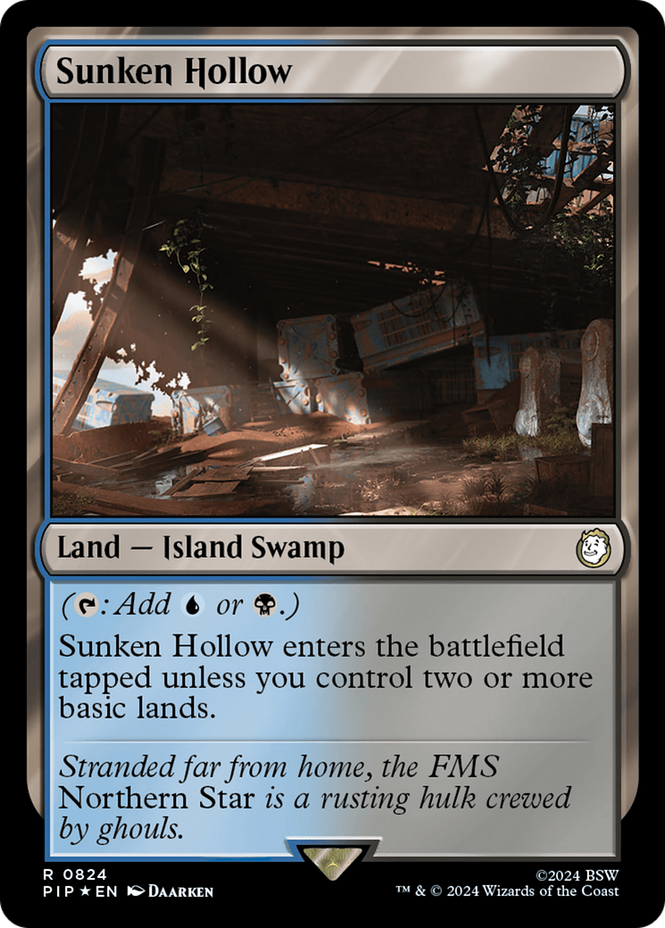 Sunken Hollow (Surge Foil) [Fallout] | Black Swamp Games