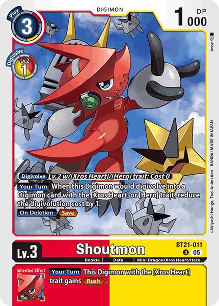 Shoutmon [BT21-011] [World Convergence] | Black Swamp Games