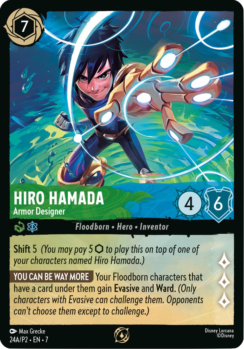 Hiro Hamada - Armor Designer (Store Championship) (Participant) (24) [Promo Cards] | Black Swamp Games