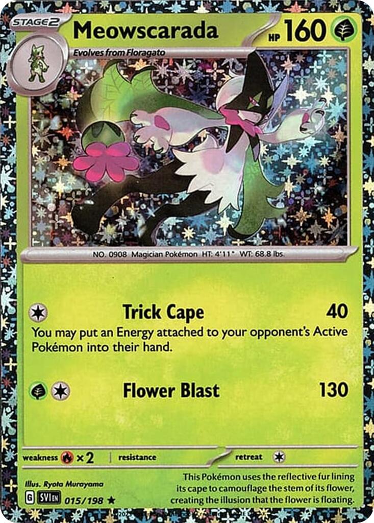 Meowscarada (015/198) (Sparkle Holo) [Miscellaneous Cards] | Black Swamp Games