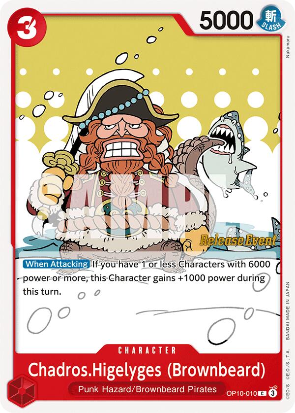 Chadros.Higelyges (Brownbeard) [Royal Blood Release Event Cards] | Black Swamp Games