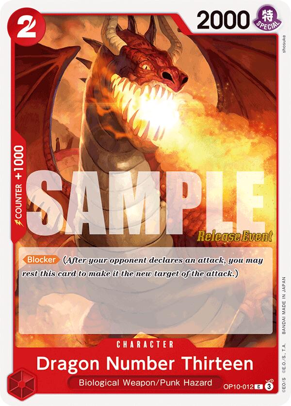 Dragon Number Thirteen [Royal Blood Release Event Cards] | Black Swamp Games