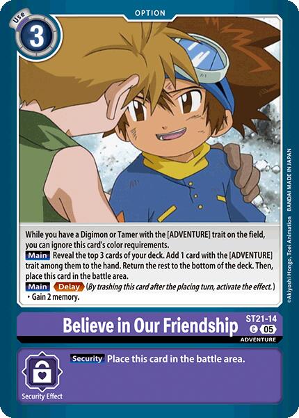 Believe in Our Friendship [ST21-14] [Starter Deck: Hero of Hope] | Black Swamp Games
