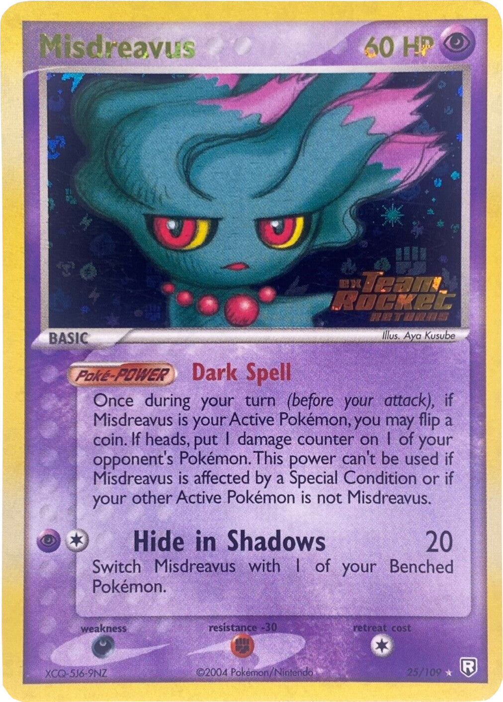 Misdreavus (25/109) (Stamped) [EX: Team Rocket Returns] | Black Swamp Games