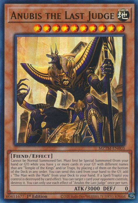 Anubis the Last Judge [MZTM-EN003] Ultra Rare | Black Swamp Games