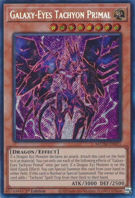 Galaxy-Eyes Tachyon Primal [MZTM-EN011] Secret Rare | Black Swamp Games