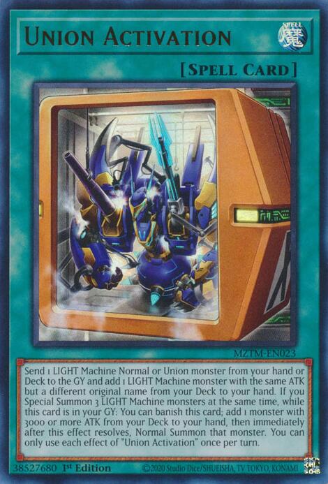 Union Activation [MZTM-EN023] Ultra Rare | Black Swamp Games