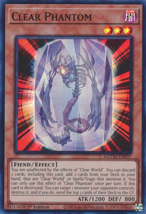 Clear Phantom [MZTM-EN037] Super Rare | Black Swamp Games