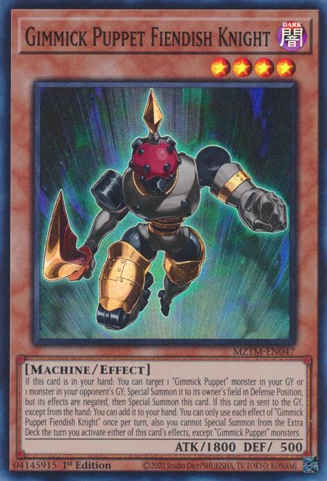 Gimmick Puppet Fiendish Knight [MZTM-EN047] Super Rare | Black Swamp Games