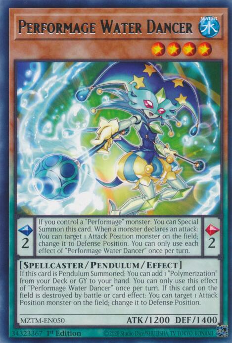 Performage Water Dancer [MZTM-EN050] Rare | Black Swamp Games