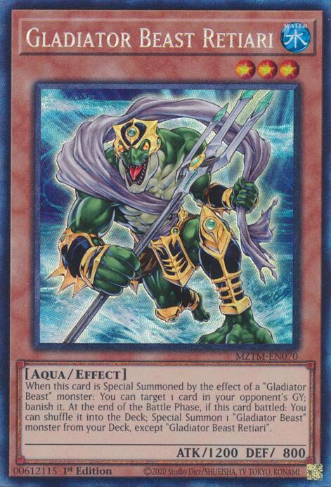 Gladiator Beast Retiari (Collector's Rare) [MZTM-EN070] Collector's Rare | Black Swamp Games