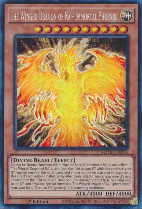 The Winged Dragon of Ra - Immortal Phoenix (Collector's Rare) [MZTM-EN074] Collector's Rare | Black Swamp Games