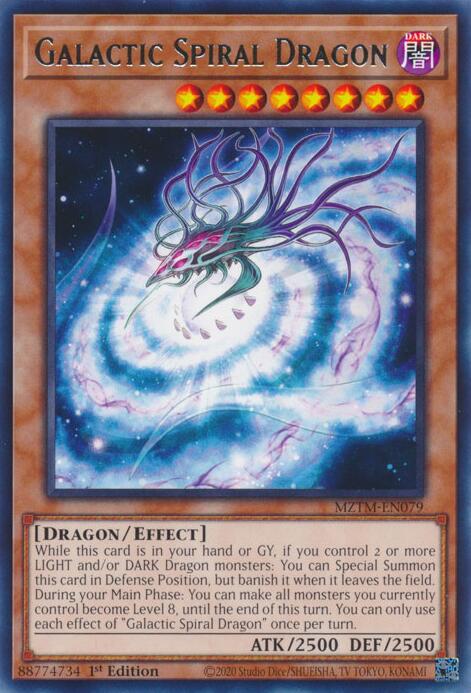 Galactic Spiral Dragon [MZTM-EN079] Rare | Black Swamp Games