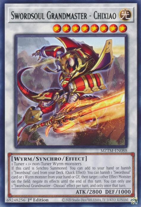 Swordsoul Grandmaster - Chixiao [MZTM-EN088] Rare | Black Swamp Games