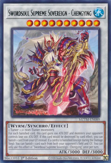 Swordsoul Supreme Sovereign - Chengying [MZTM-EN089] Rare | Black Swamp Games