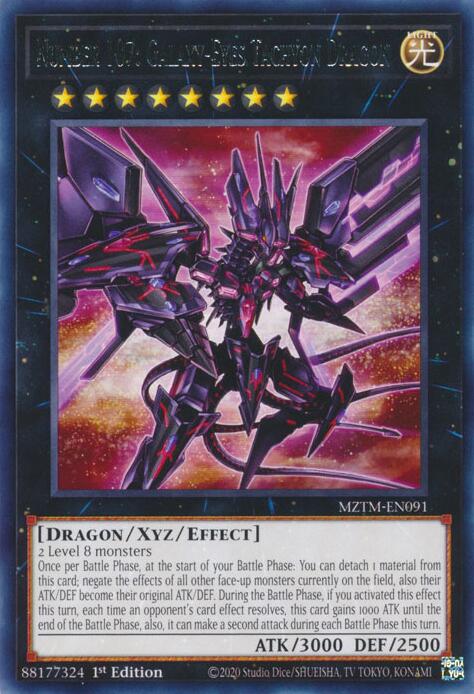 Number 107: Galaxy-Eyes Tachyon Dragon [MZTM-EN091] Rare | Black Swamp Games