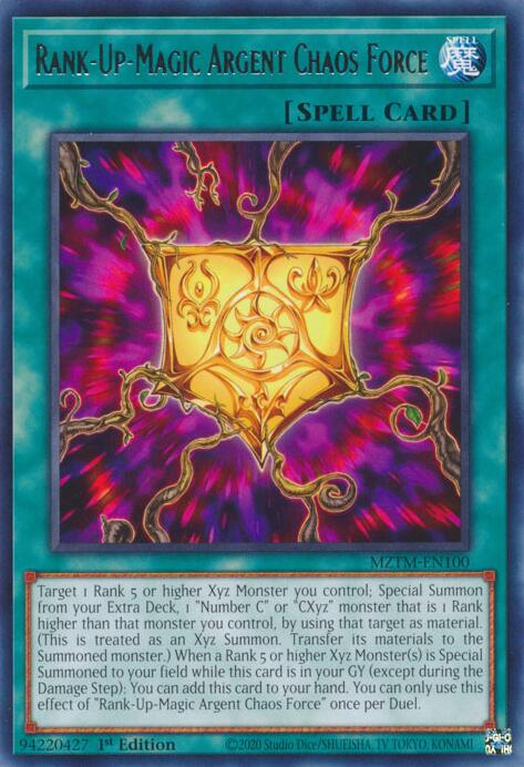 Rank-Up-Magic Argent Chaos Force [MZTM-EN100] Rare | Black Swamp Games