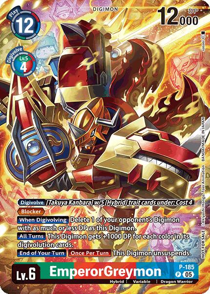 EmperorGreymon [P-185] (BT-21: Illustration Celebration Pack) [World Convergence] | Black Swamp Games