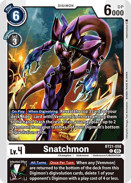 Snatchmon [BT21-058] [World Convergence] | Black Swamp Games