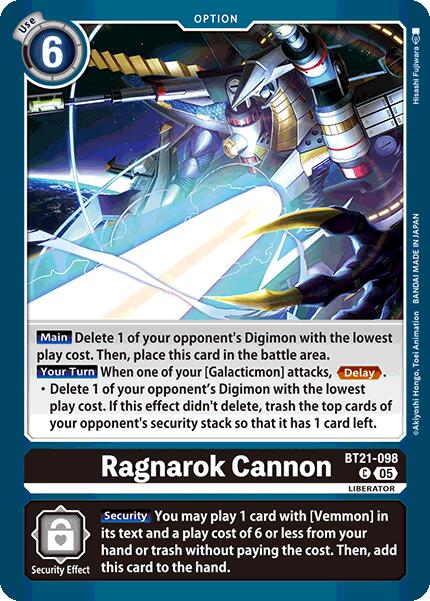 Ragnarok Cannon [BT21-098] [World Convergence] | Black Swamp Games