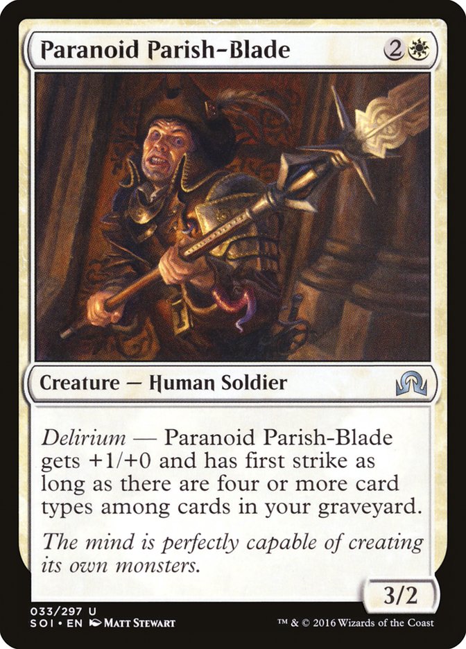 Paranoid Parish-Blade [Shadows over Innistrad] | Black Swamp Games