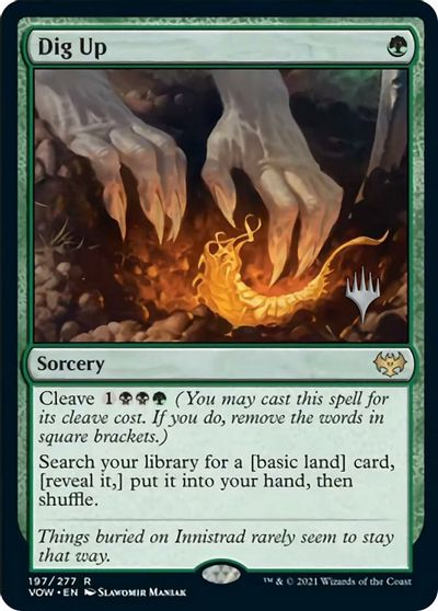 Dig Up (Promo Pack) [Innistrad: Crimson Vow Promos] | Black Swamp Games