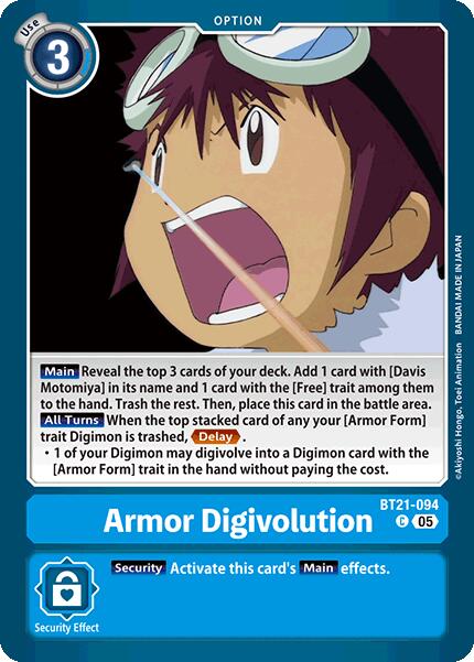 Armor Digivolution [BT21-094] [World Convergence] | Black Swamp Games