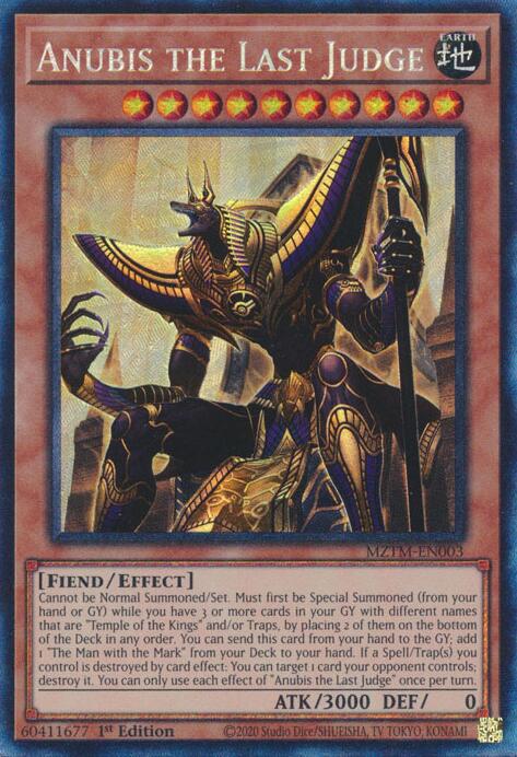 Anubis the Last Judge (Collector's Rare) [MZTM-EN003] Collector's Rare | Black Swamp Games