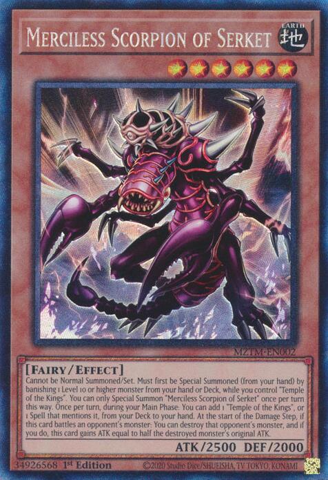 Merciless Scorpion of Serket (Collector's Rare) [MZTM-EN002] Ultra Rare | Black Swamp Games
