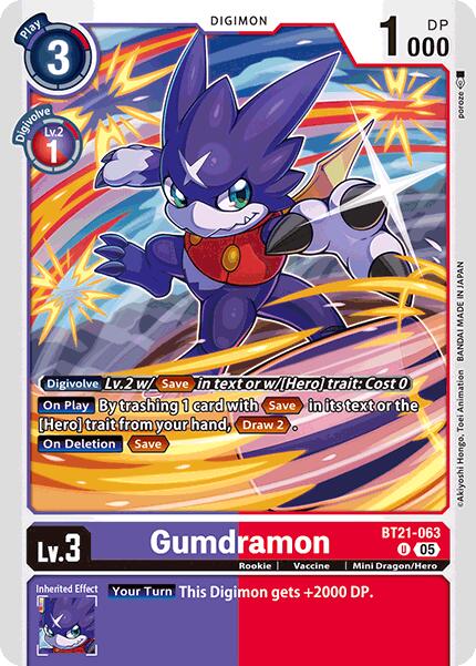 Gumdramon [BT21-063] [World Convergence] | Black Swamp Games
