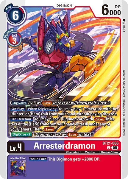 Arresterdramon [BT21-066] [World Convergence] | Black Swamp Games