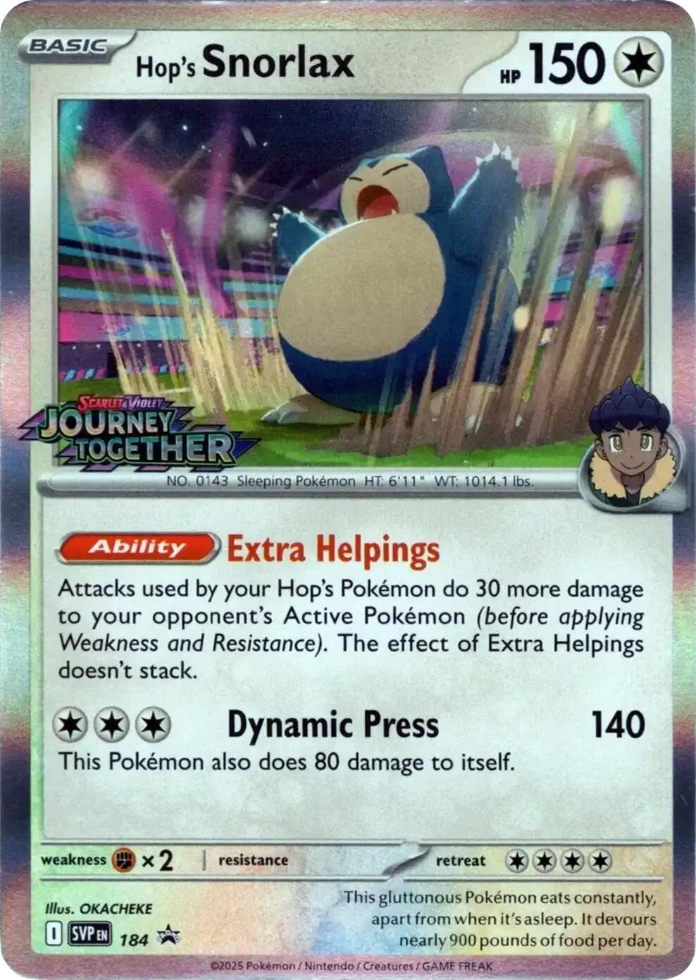 Hop's Snorlax (184) [Scarlet & Violet: Black Star Promos] | Black Swamp Games