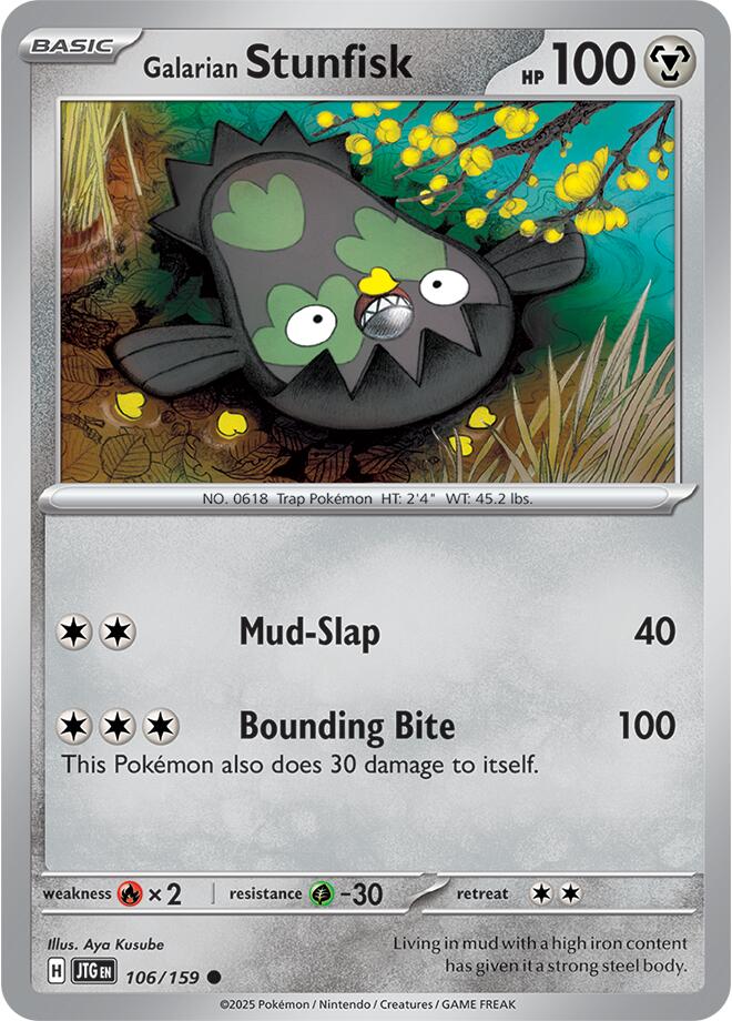 Galarian Stunfisk (106/159) [Scarlet & Violet: Journey Together] | Black Swamp Games
